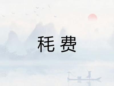 秏费 秏费