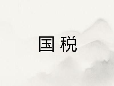 国税 国税