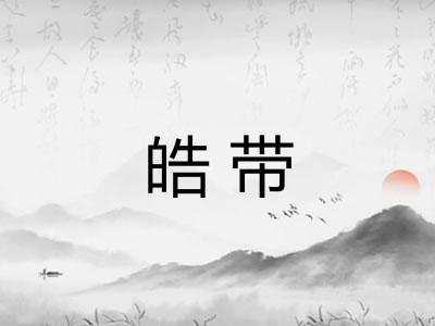 皓带 皓带