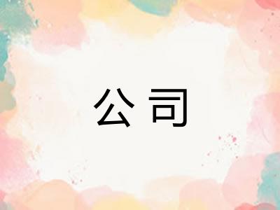 公司 公司