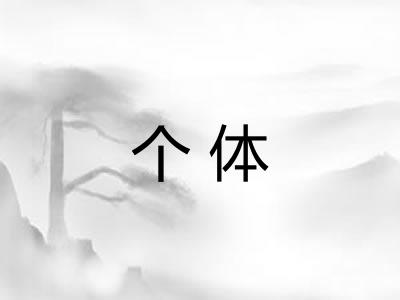 个体 个体