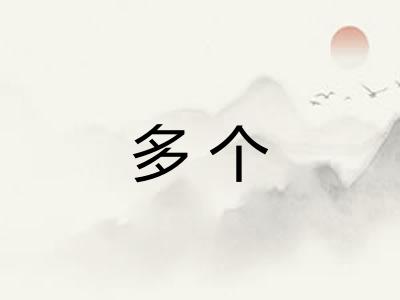 多个