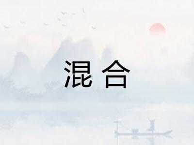 混合 混合