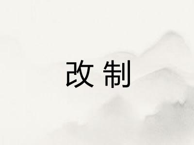 改制