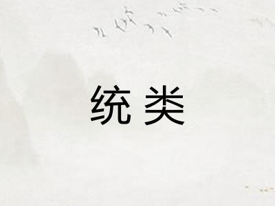 统类 统类
