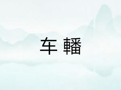 车轓 车轓