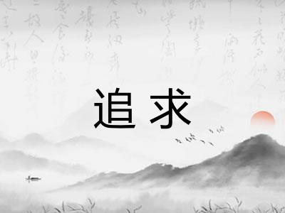 追求 追求