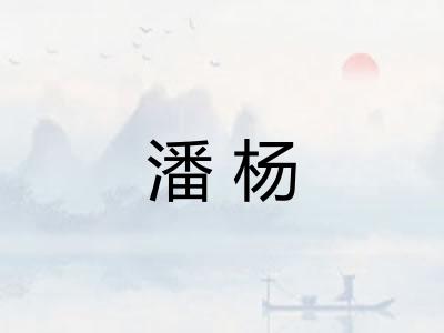 潘杨 潘杨