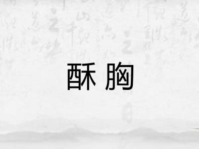 酥胸 酥胸