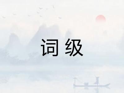 词级 词级