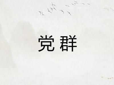 党群 党群