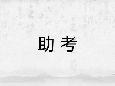 助考