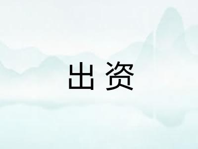 出资