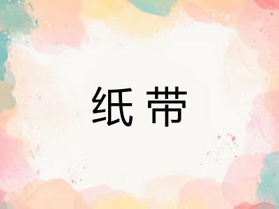 纸带 纸带