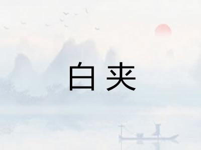 白夹 白夹