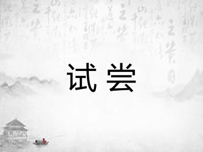 试尝 试尝