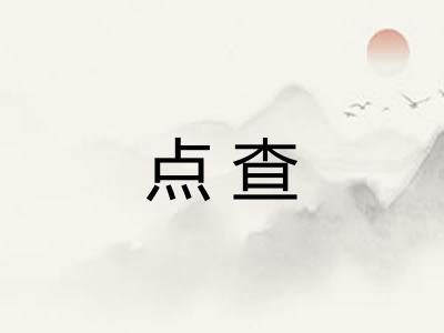 点查 点查