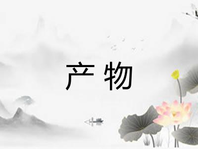 产物