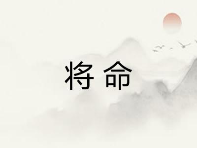 将命