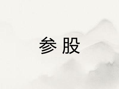 参股 参股