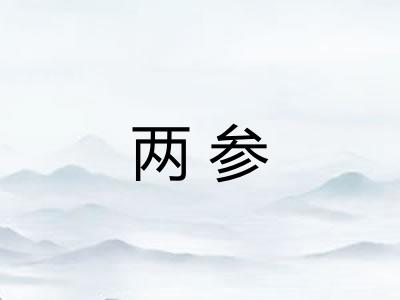 两参 两参