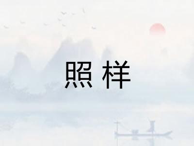 照样