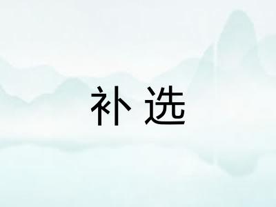 补选