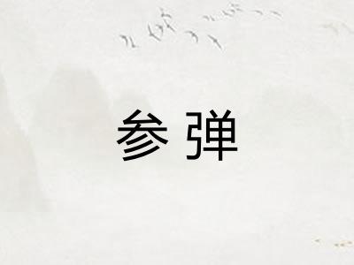 参弹 参弹