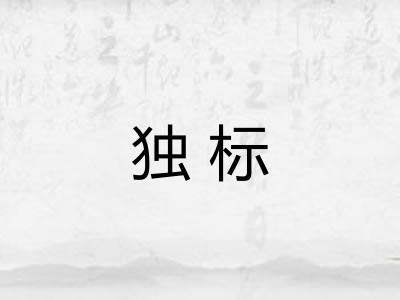独标 独标