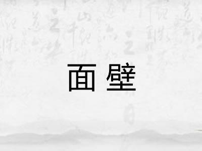 面壁 面壁
