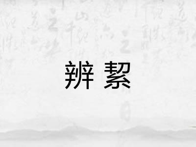 辨絜 辨絜