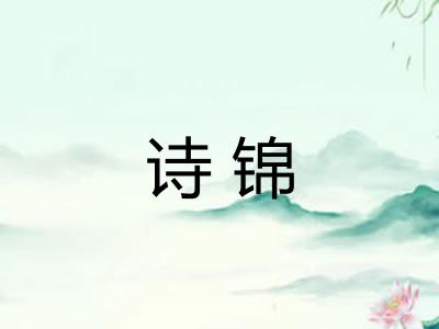 诗锦 诗锦