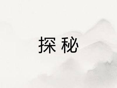 探秘 探秘