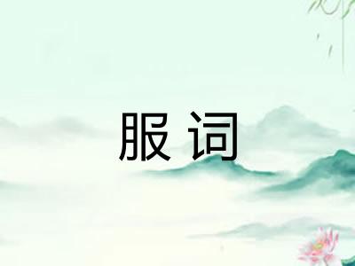 服词 服词