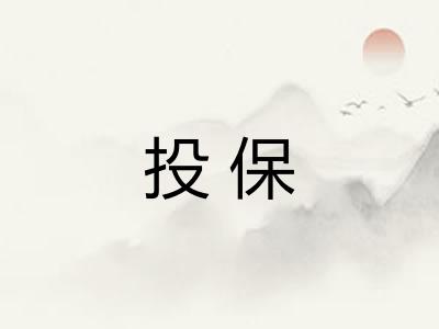 投保