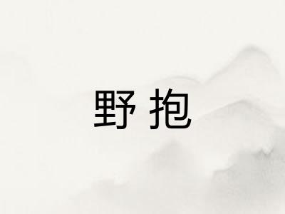 野抱 野抱