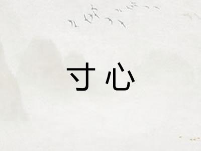 寸心 寸心
