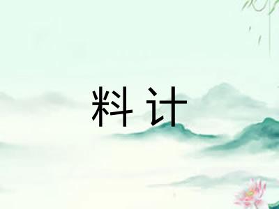 料计 料计