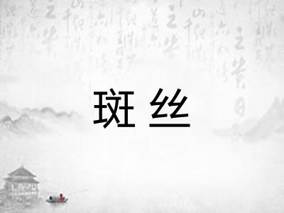 斑丝 斑丝