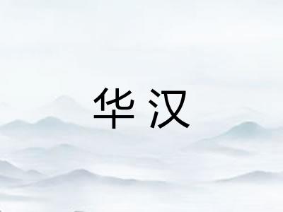 华汉 华汉