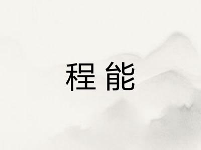 程能