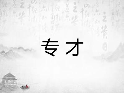 专才 专才