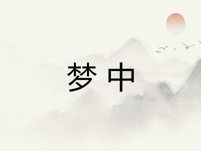 梦中 梦中