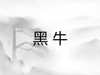 黑牛 黑牛