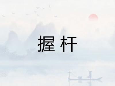 握杆 握杆