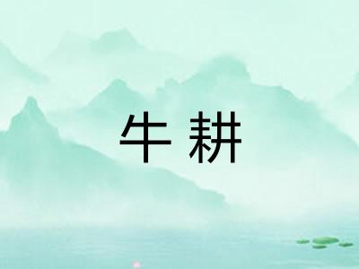 牛耕 牛耕