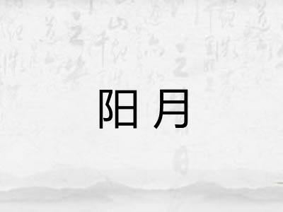 阳月 阳月