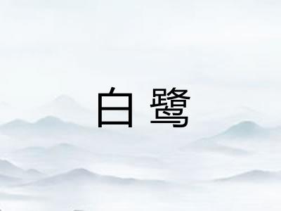 白鹭 白鹭