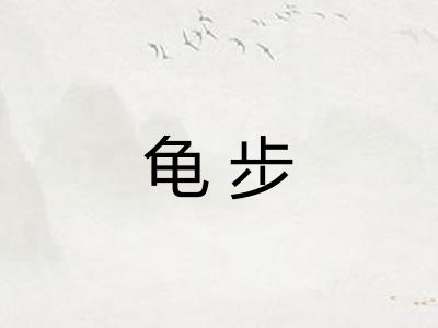 龟步 龟步