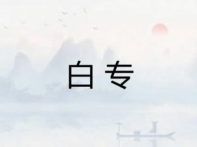 白专